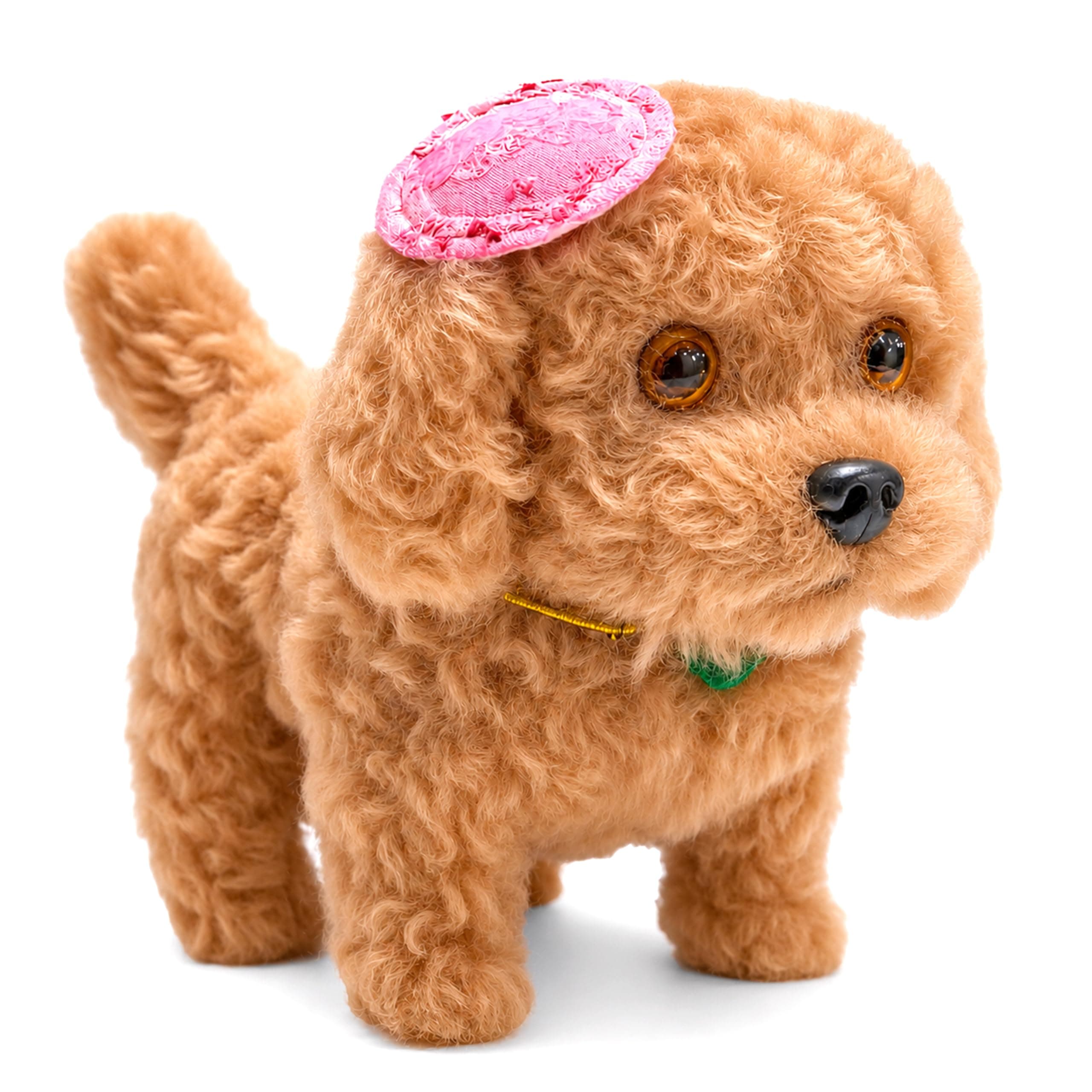 VGRASSP Fluffy Walking Puppy Toy for Kids