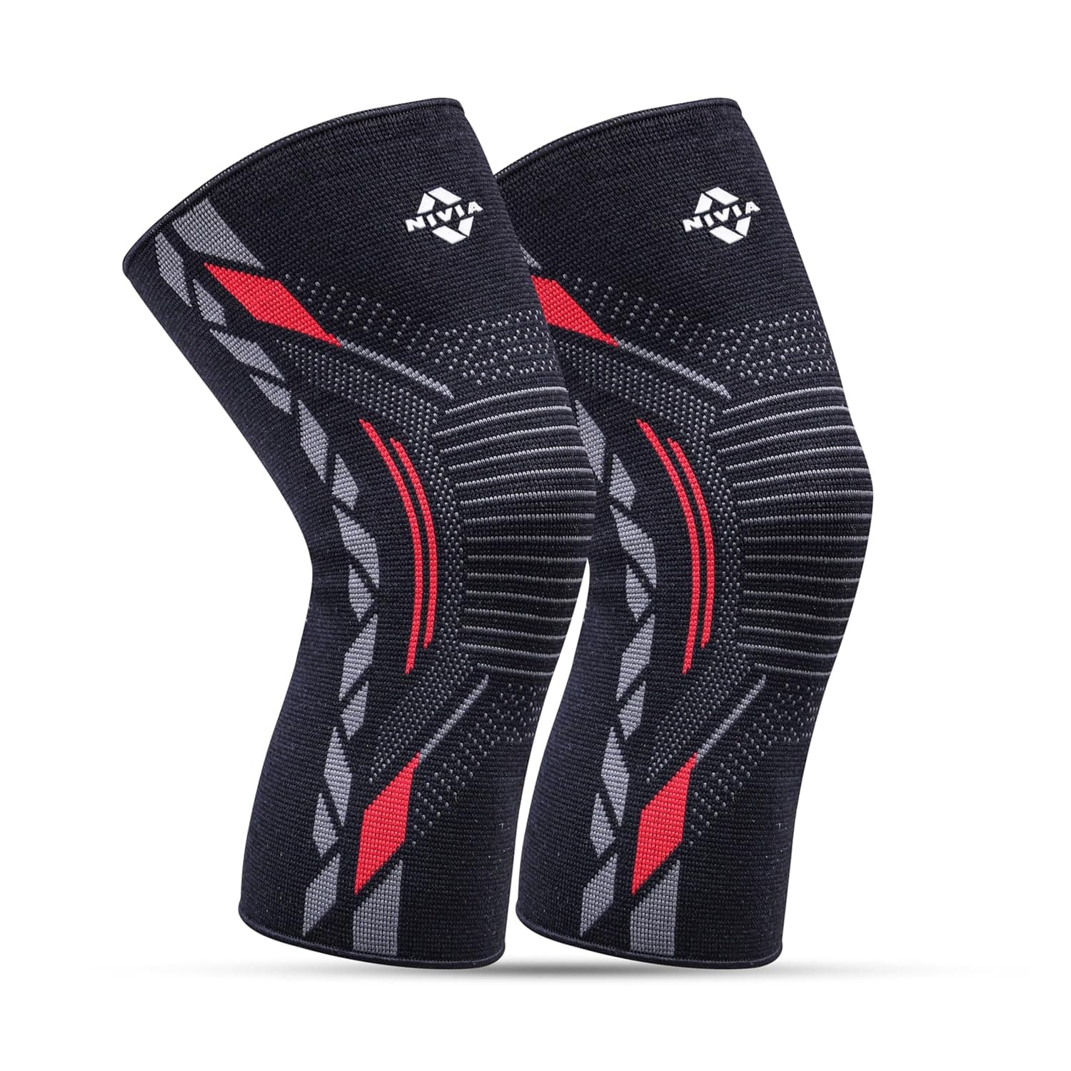 Nivia Knitted Knee Support, for Men, for Gym, Knee Sleeves, Knee Braces Pair for Sports & Workout, Knee Cap, Knee Compression Knee Supporter for Exercise, Running, Cycling at ₹389 (57% Off) – Amazon