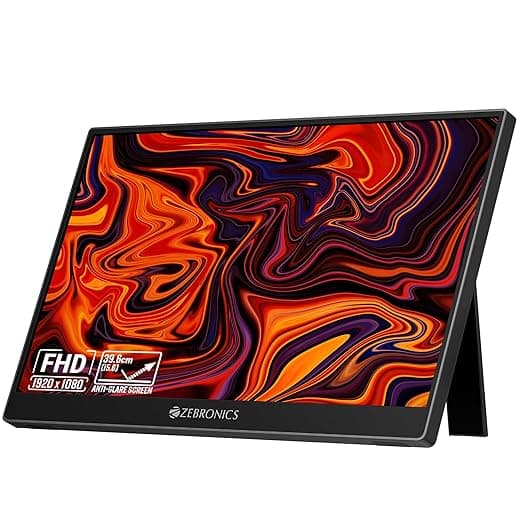 Zebronics Pixigo A16S 15.6" FHD Portable Monitor at ₹6799 (68% Off) – Amazon