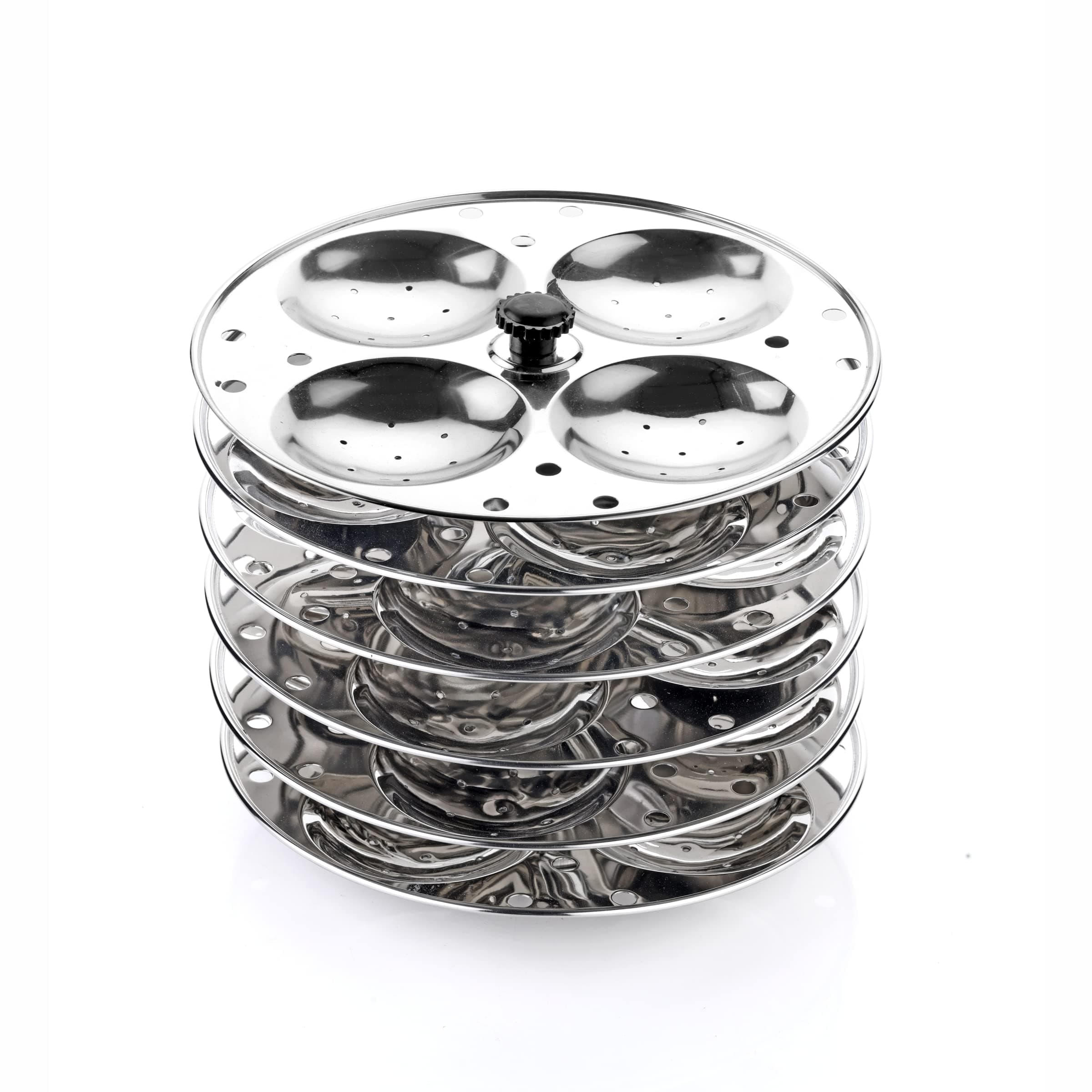 Crystal Stainless Steel Idli Plates, 4x6 (24 Idlis) at ₹499 (50% Off) – Amazon