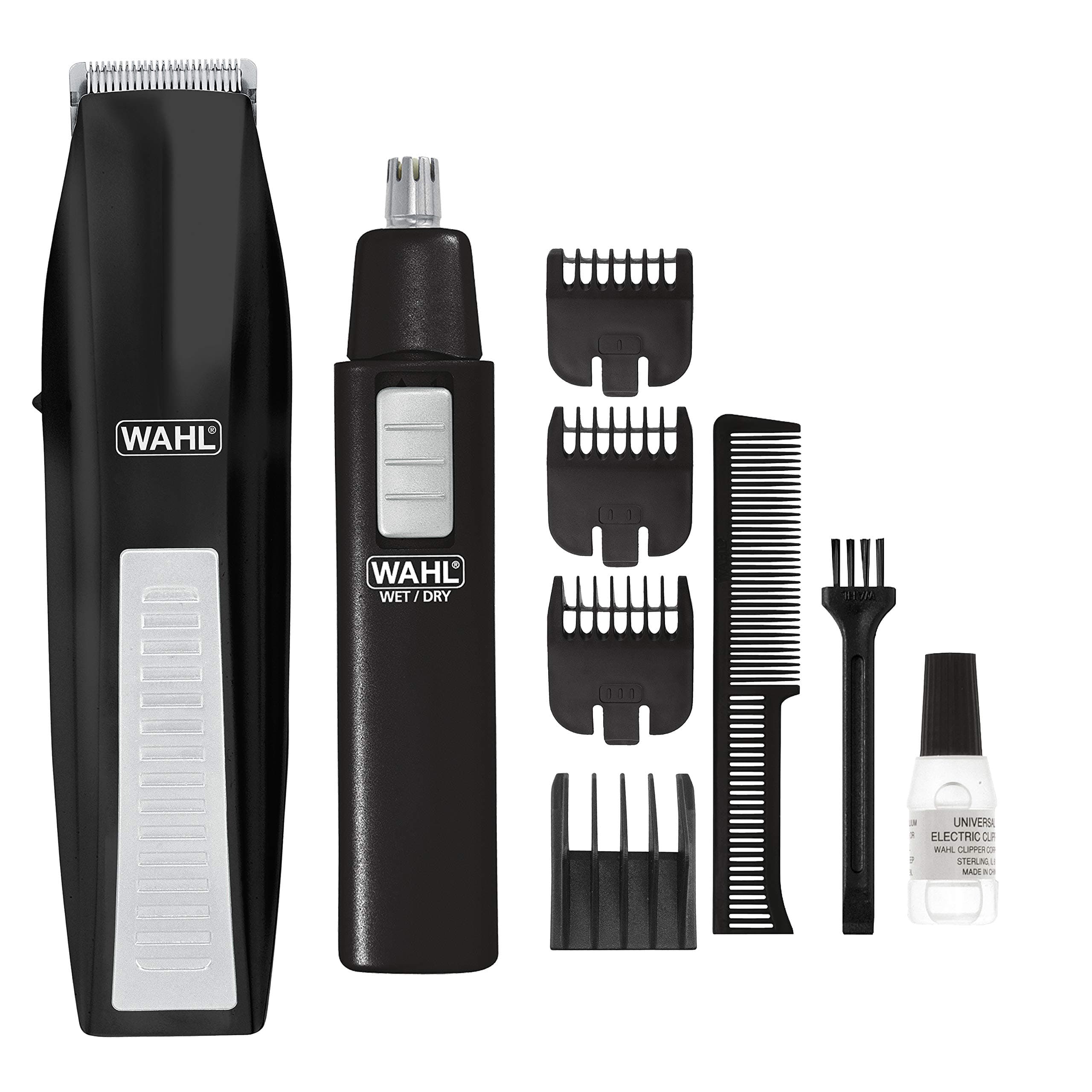Wahl 5537-1801 Beard Trimmer with Additional Personal Trimmer, Black