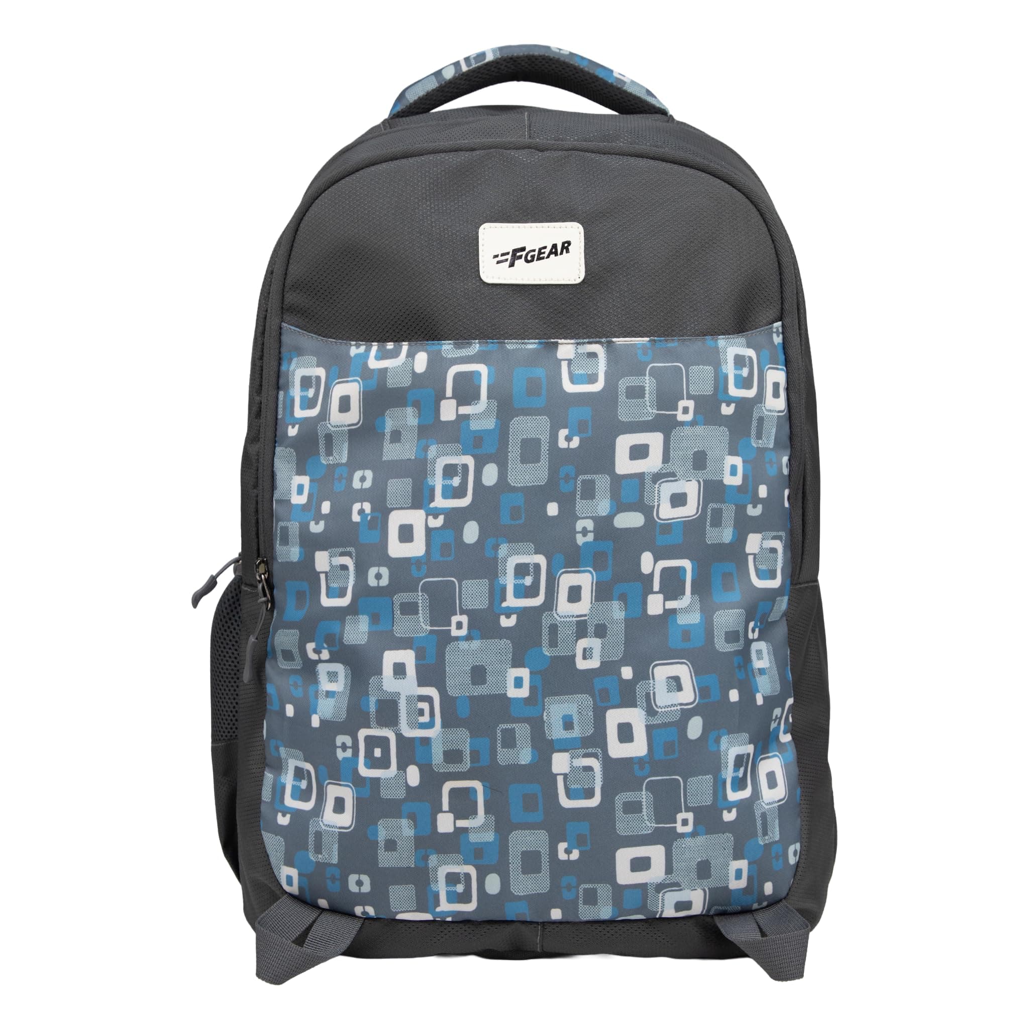F Gear Ryto 35L School Backpack, 3 Compartments + Bottle Holder, Black