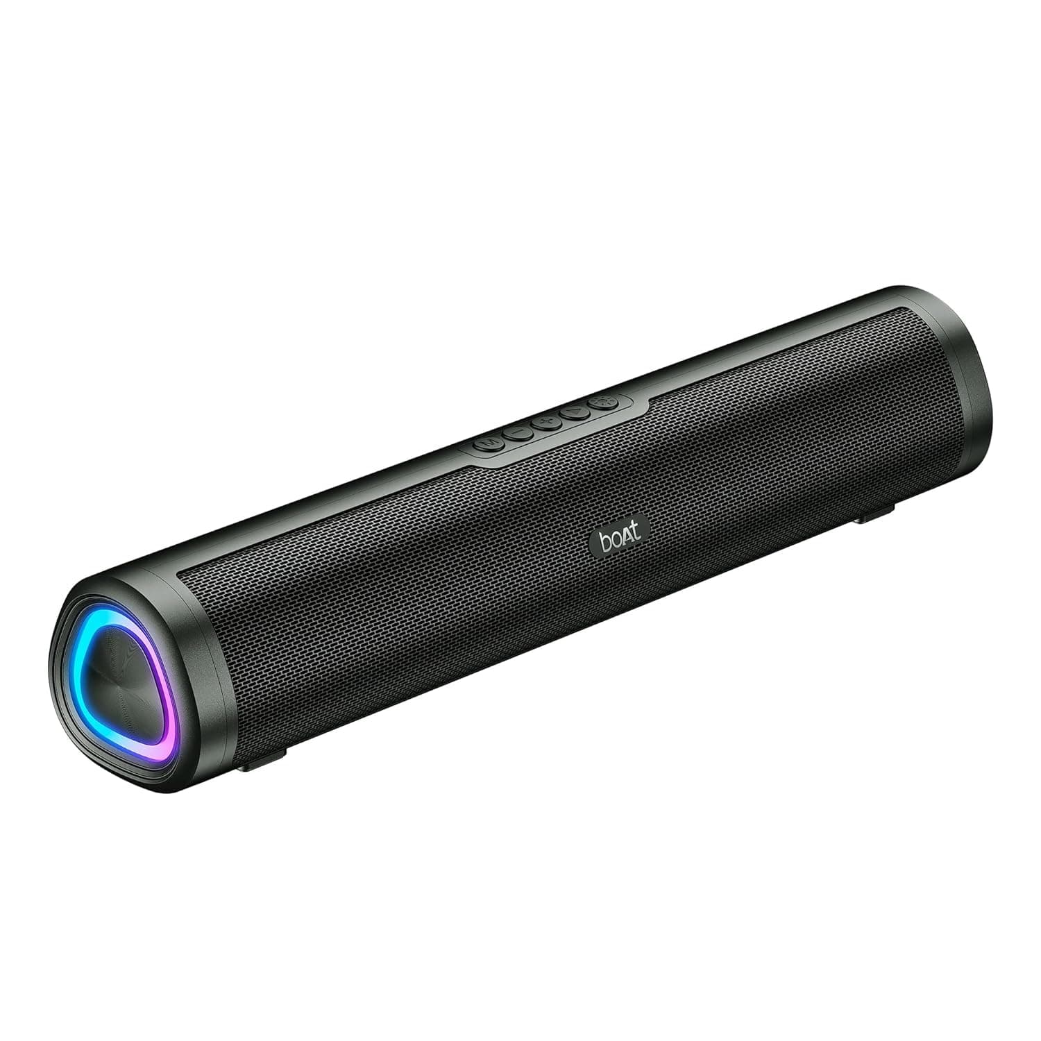 boAt Aavante 2.0 150, 2.0 CH, 16W Signature Sound, RGB LEDs, Dual Full-Range Drivers, Upto 5H Battery, TWS, Multi Ports, Bluetooth Sound bar, Home Theatre Soundbar Speaker (Premium Black) Rs. 1199 - Amazon at ₹1199 (70% Off) – Amazon