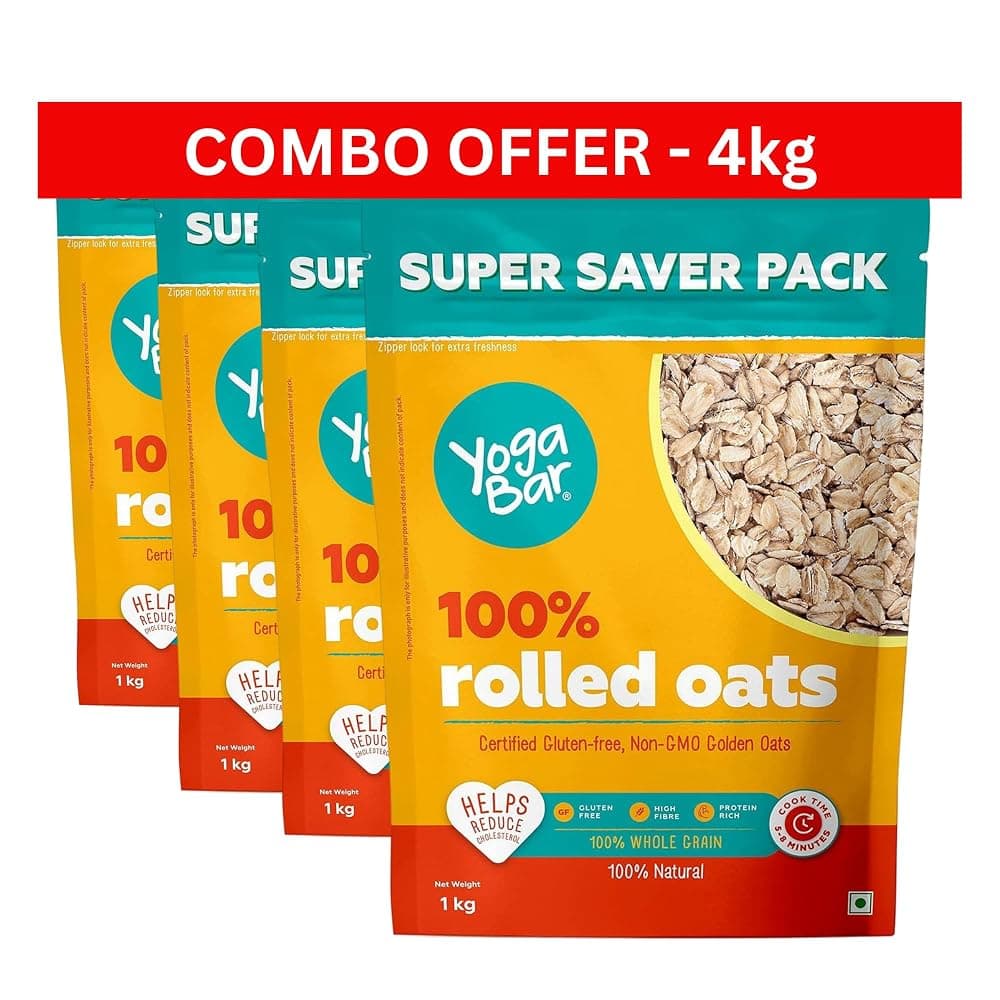 Yogabar Oats 4kg @726 – Amazon