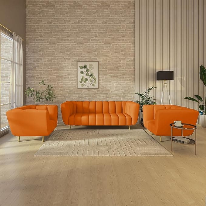 Wakeup India Mushy 5-Seater Premium Fabric Sofa Set at ₹35,240 (62% Off) – Amazon