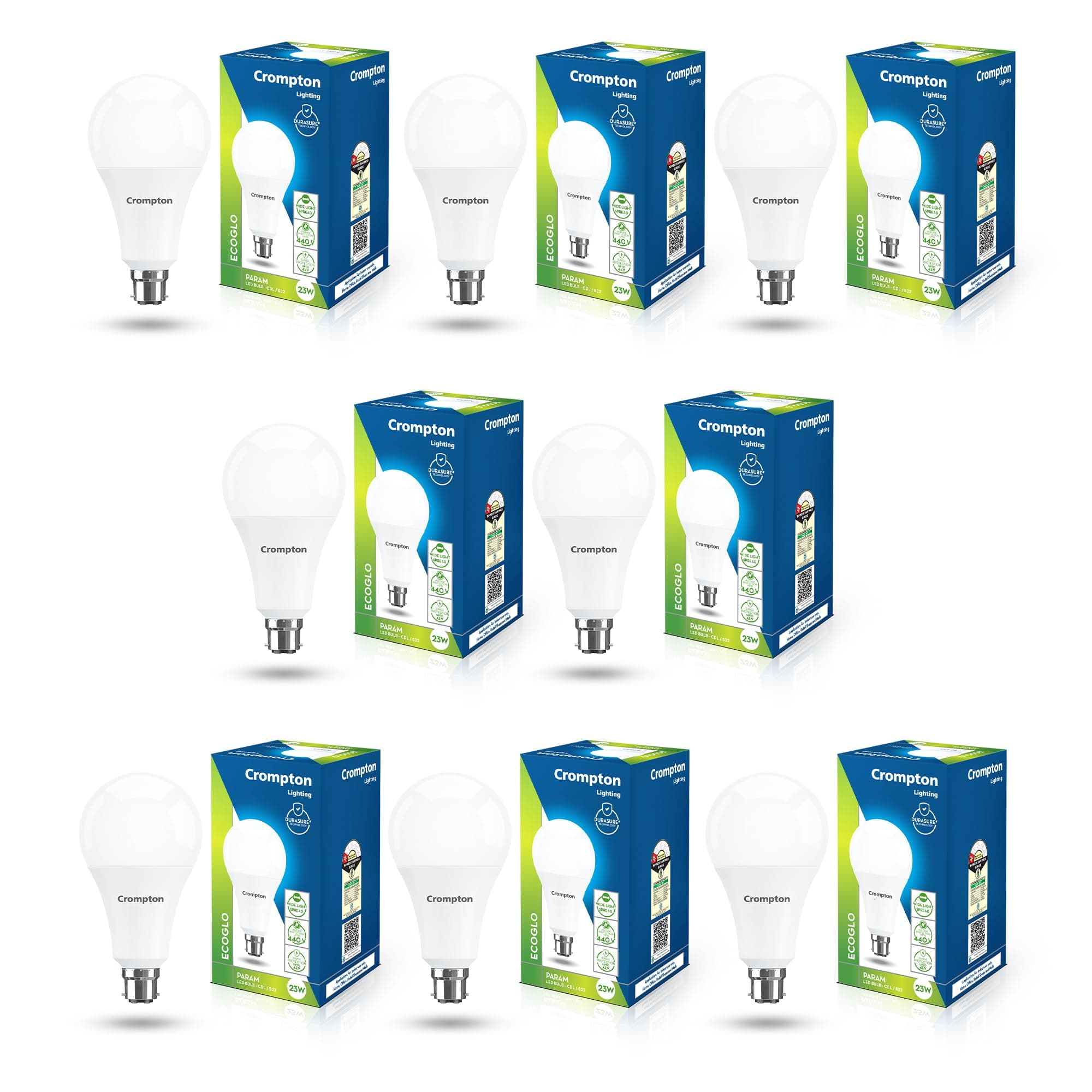 Crompton 23W High-Wattage LED Lamp (B22, Cool Day Light) at ₹1534 – Amazon