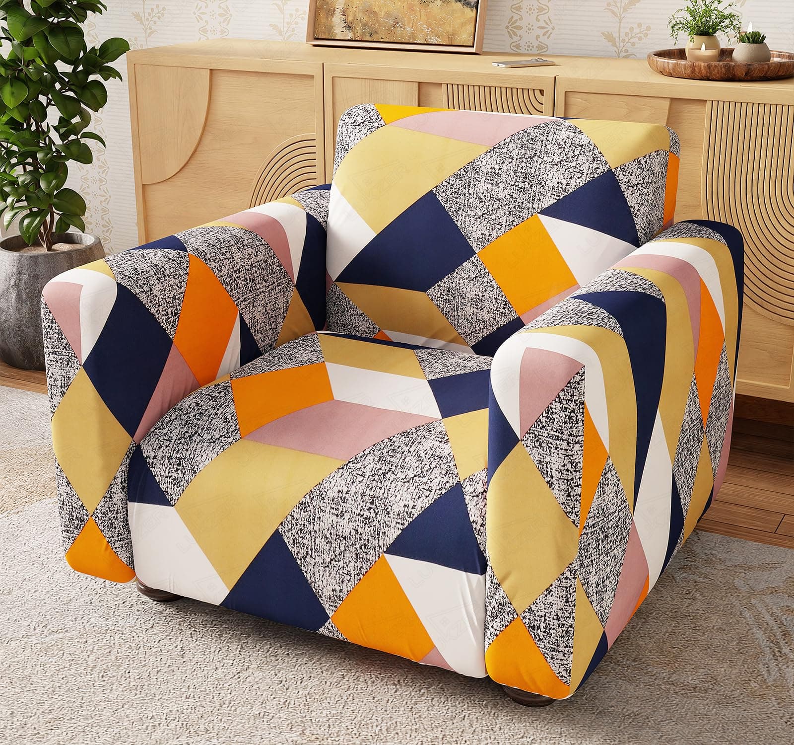Lukzer 1-Seater Universal Stretch Sofa Cover at ₹499 (67% Off) – Amazon