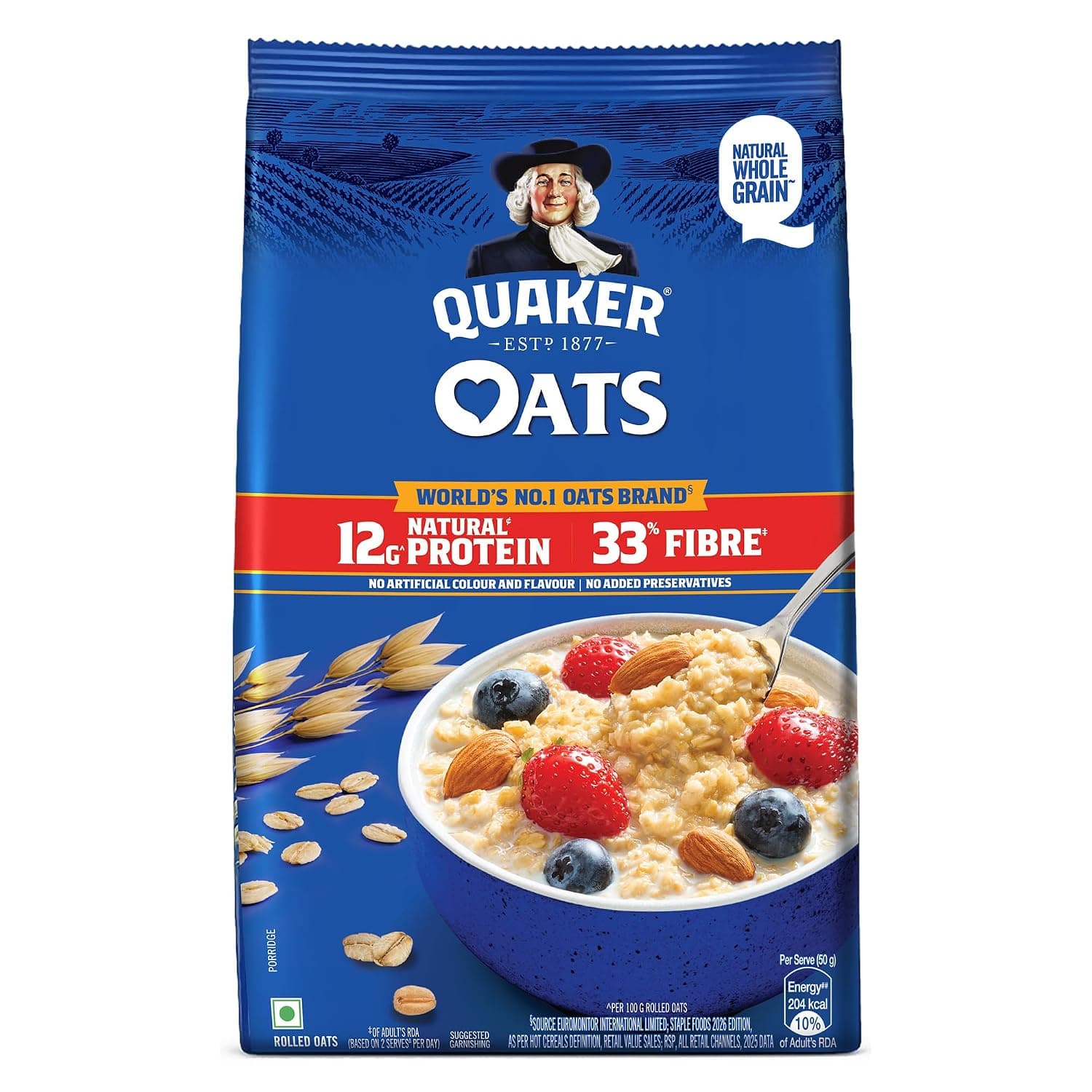 Quaker Oats - 1 kg at ₹175 – Amazon