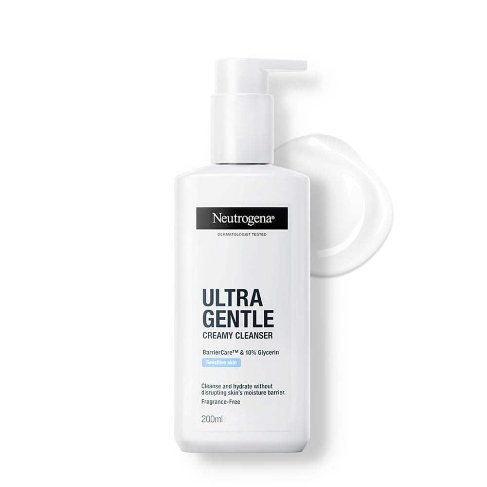 Neutrogena Ultra Gentle Creamy Cleanser, 14X Gentler Face Wash for Sensitive Skin at ₹313 (48% Off) – Amazon
