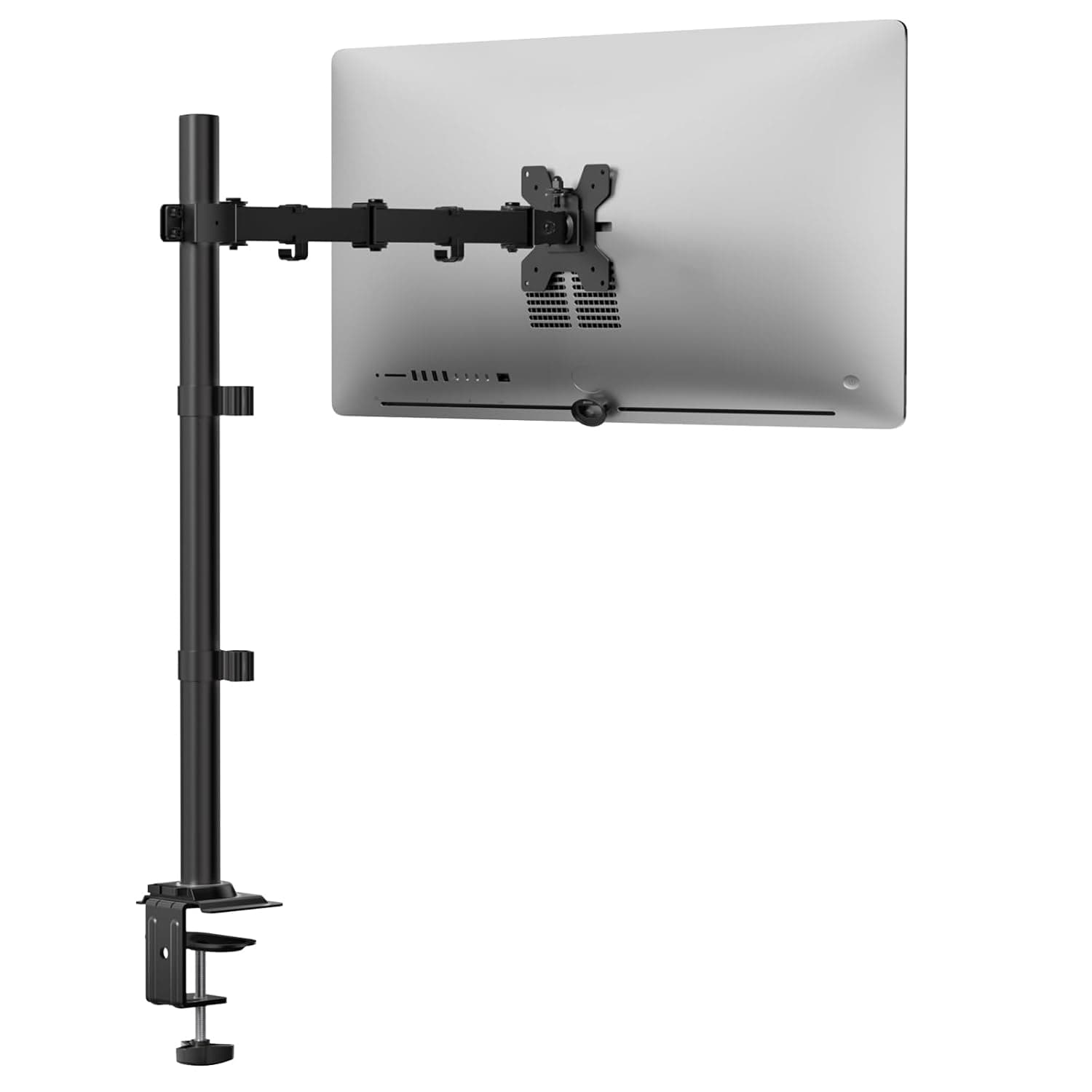 WALI Monitor Arm Desk Mount for Screen up to 32 Inch, Extra Tall Single Monitor Arm, Articulating Monitors Mount, Holds up to 10 kg, 75x75/100x100mm (M001XL), Black at ₹2999 – Amazon