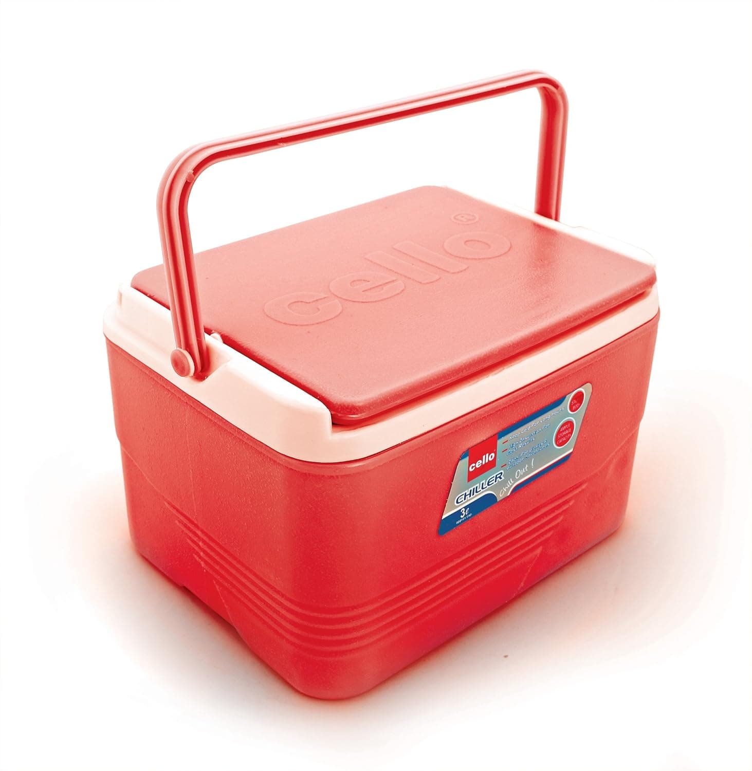 Cello Chiller Ice Box | Standard Size for Travel Party Bar Ice Cubes | Cold Drinks | Medical Purpose | 3 Litre, Red at ₹322 – Amazon