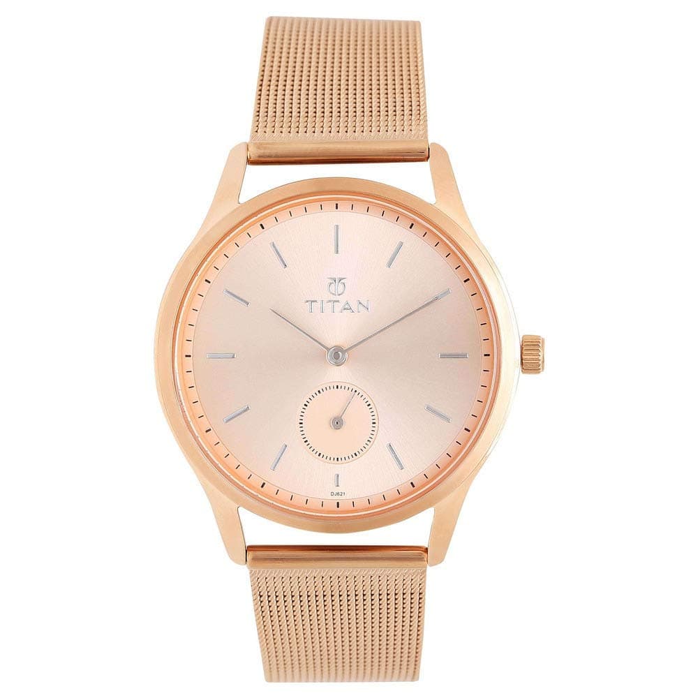 Titan Ladies Workwear Slimline Analog Rose Gold Dial Women's at ₹5219 – Amazon