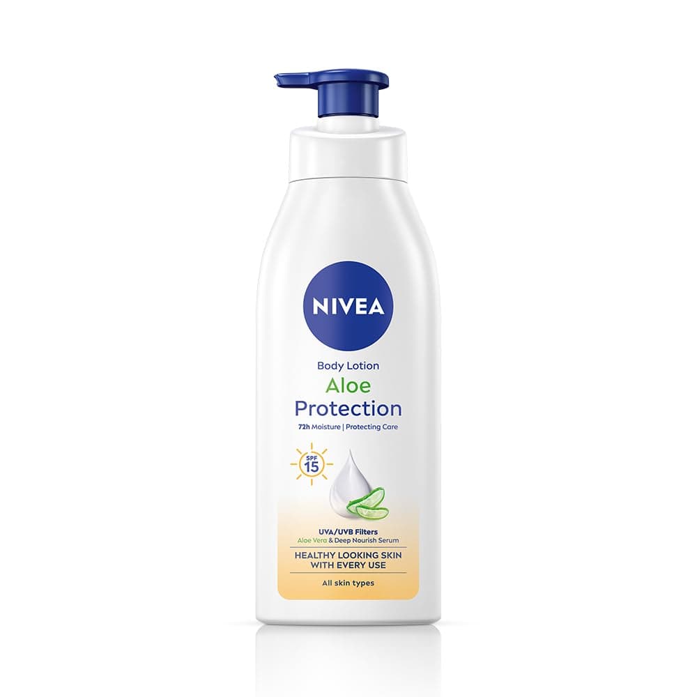 NIVEA Aloe Protection Body Lotion 400 ml | UVA UVB filters | at ₹232 – Amazon