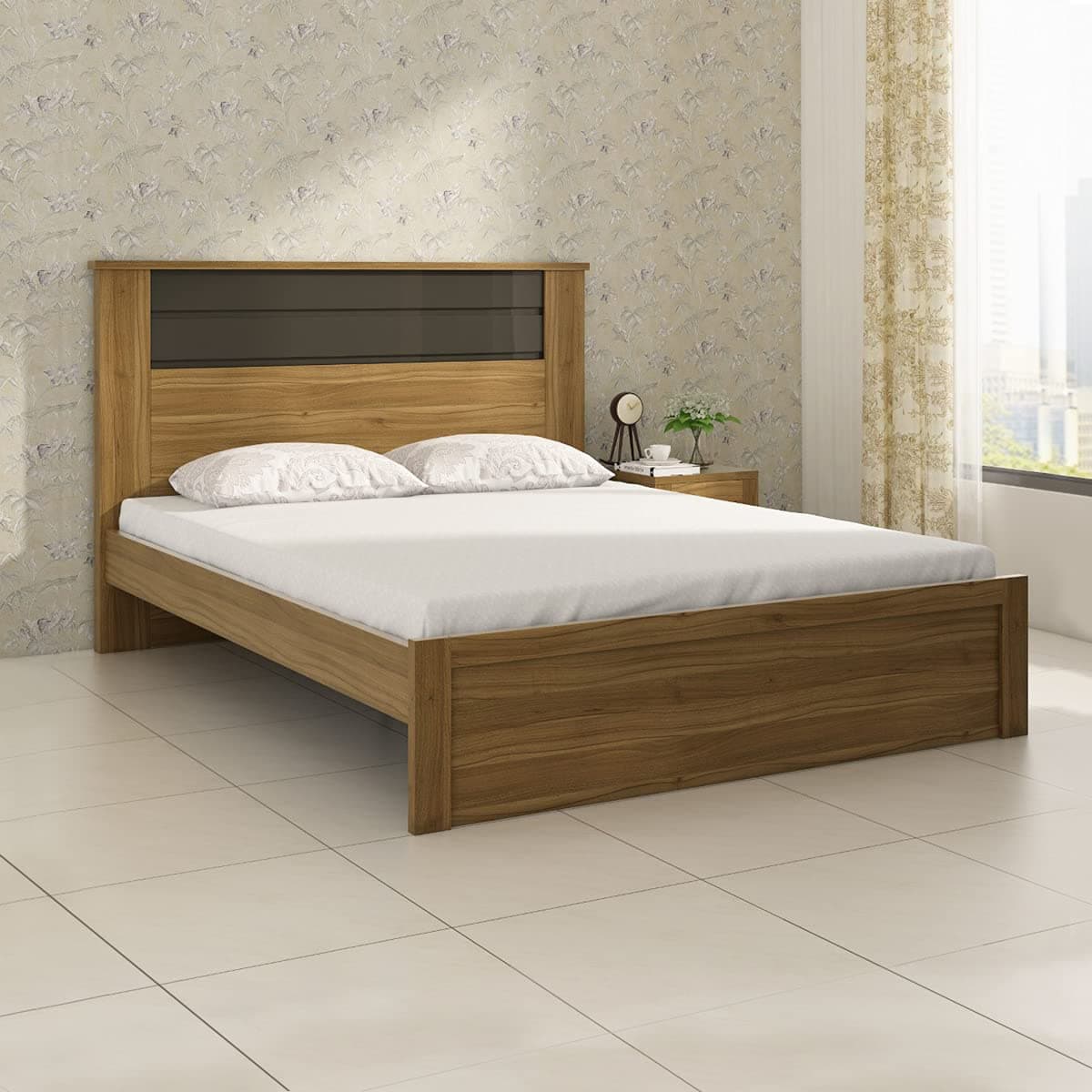 Home Centre Quadro Cosco Queen Size Bed Without Storage at βΉ11000 β Amazon