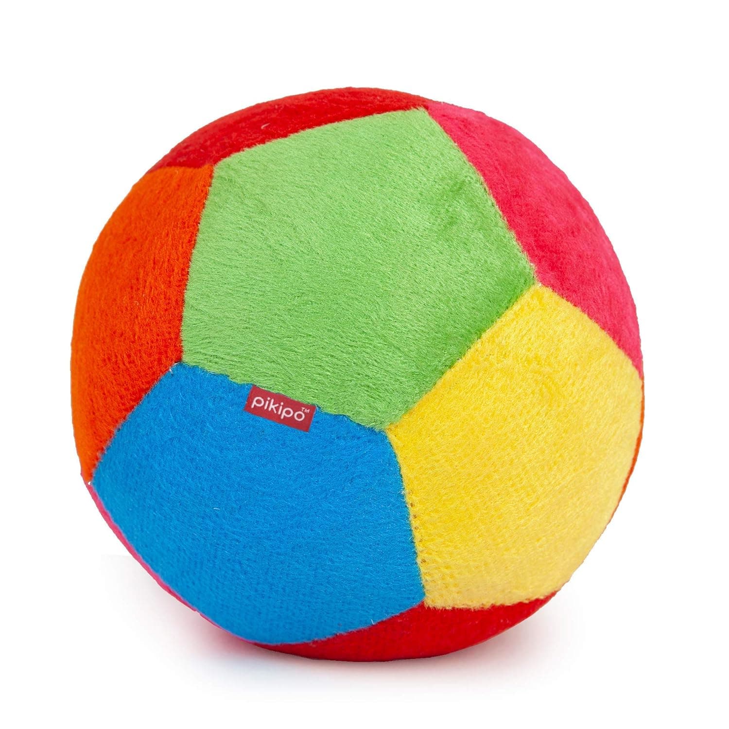 Pikipo Multicolor Stuffed Soft Ball with Rattle Sound (Medium, 15cm) at ₹189 – Amazon