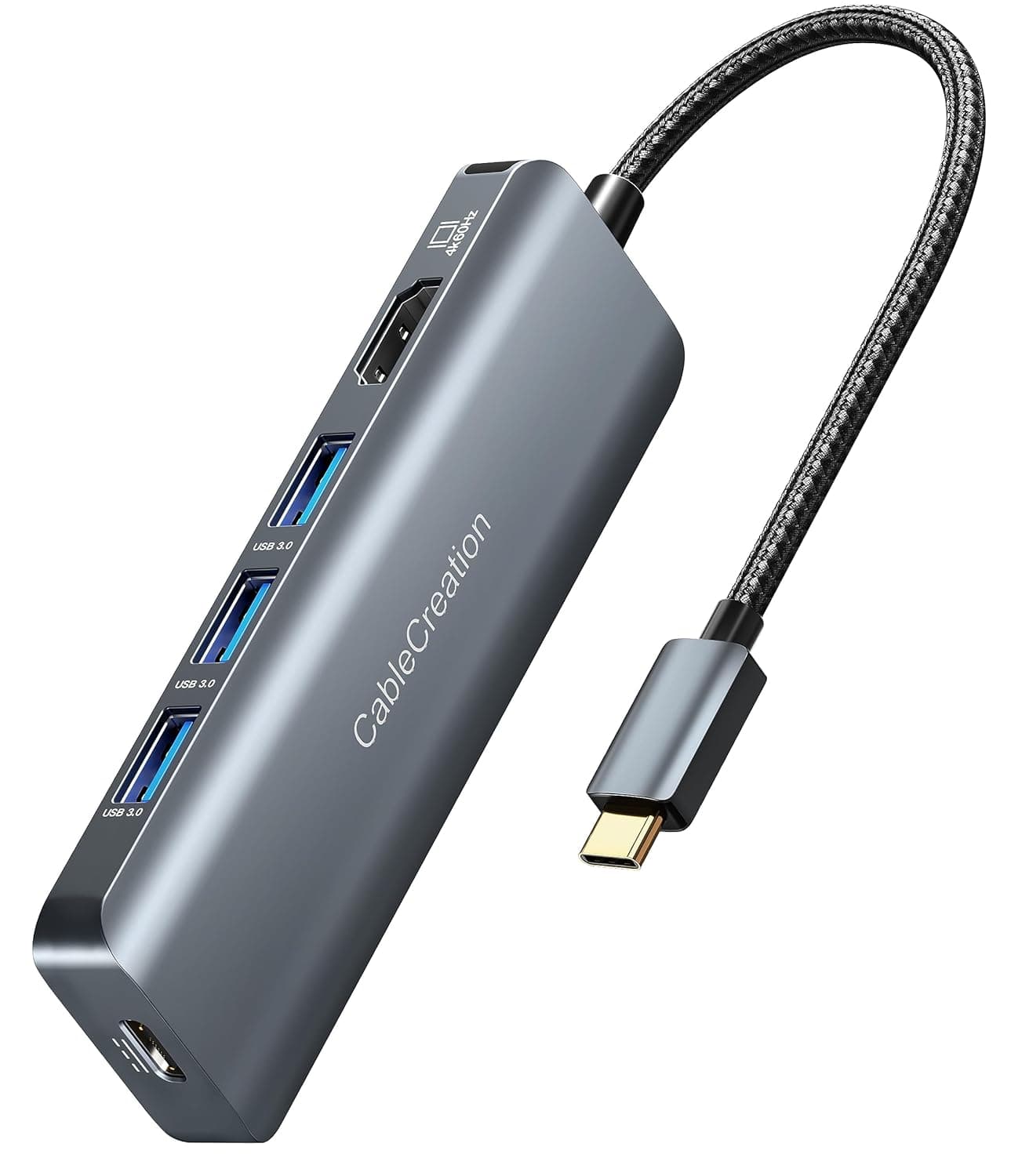 CableCreation 5-in-1 USB C Hubs 4K 60Hz, Dock USB C Hub Multiport Adapter to HDMI, 3 USB 3.0 Ports, 100W Power Delivery for Galaxy S22 Ultra at ₹1274 – Amazon