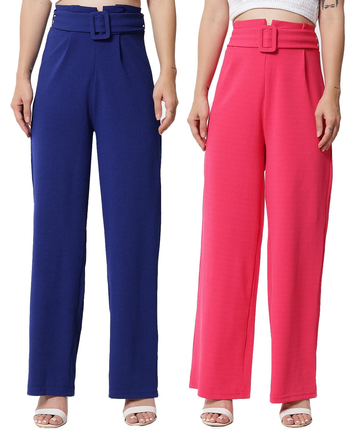 KOTTY Women High Rise Regular Casual Pants at ₹260 – Amazon