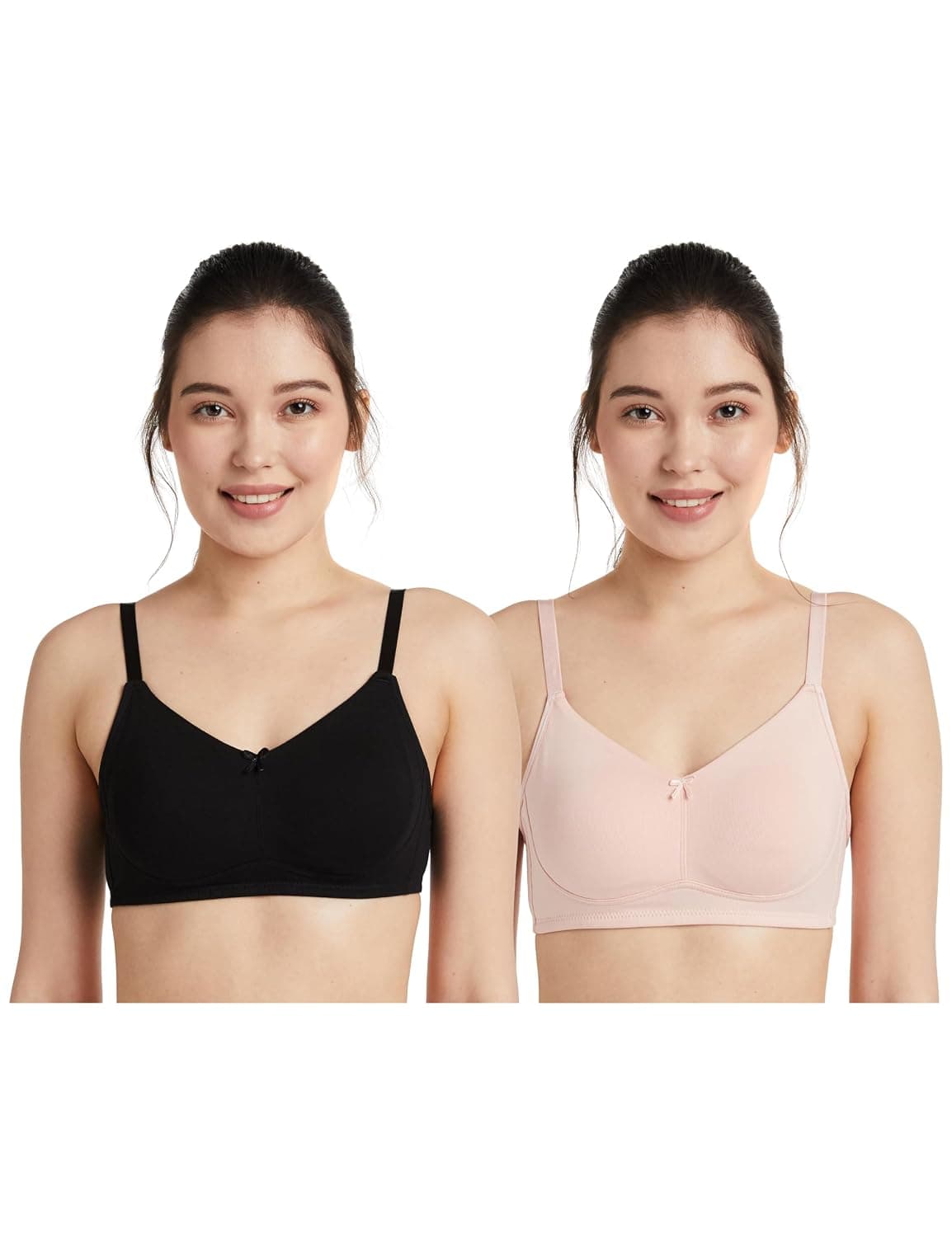 Symbol Women's Cotton Stretch Non Padded Wire Free Full Coverage Lift Up Bra at ₹349 – Amazon