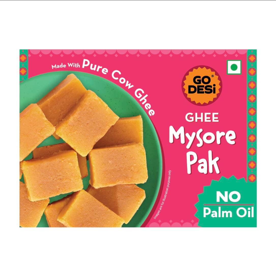 GO DESi - Mysore Pak | Made with Desi Ghee | Indian Mithai | at ₹137 – Amazon