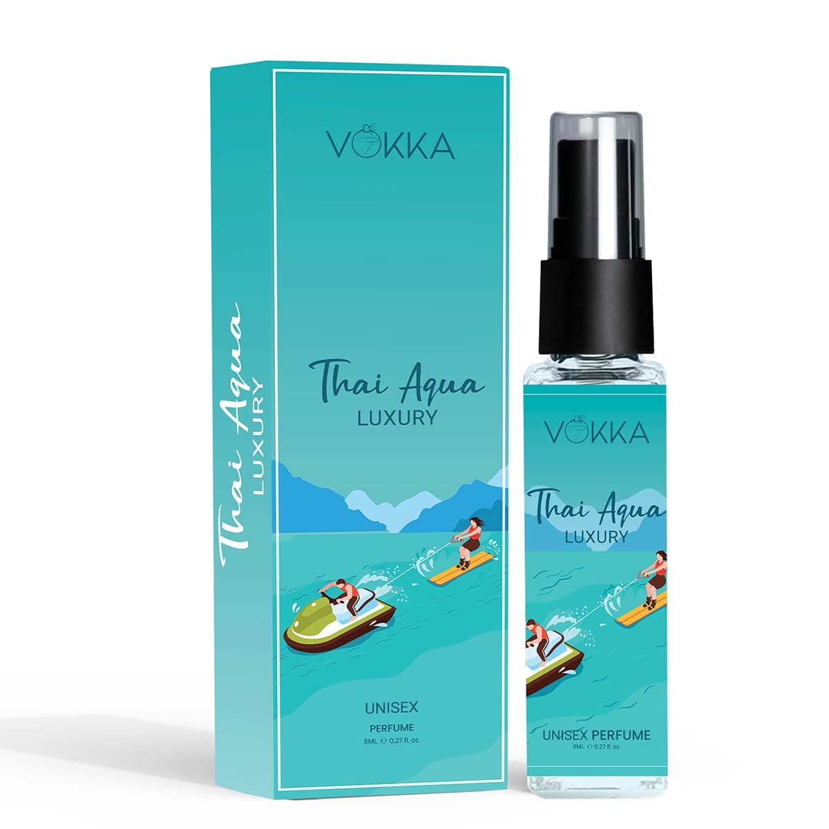 Vokka Pocket Perfume Thai Aqua 8ml | Unisex Luxury Long Lasting Perfume For Men & Women | Fresh Scent Eau De Parfum | EDP Fragrance for Gift at ₹99 – Amazon