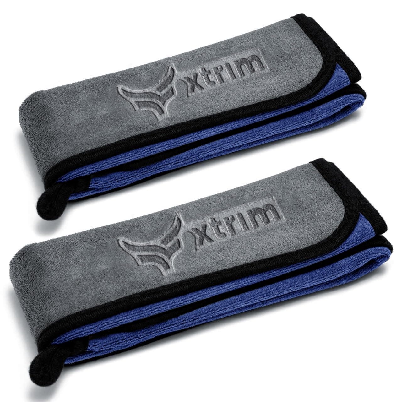 XTRIM 500 GSM Microfiber Car Cleaning Cloth, 30x70 cms, Pack of 2 | For Bike & Car Wash, Exterior Cleaning Kapda, Glass Cleaning, Grey & Blu at ₹138 – Amazon