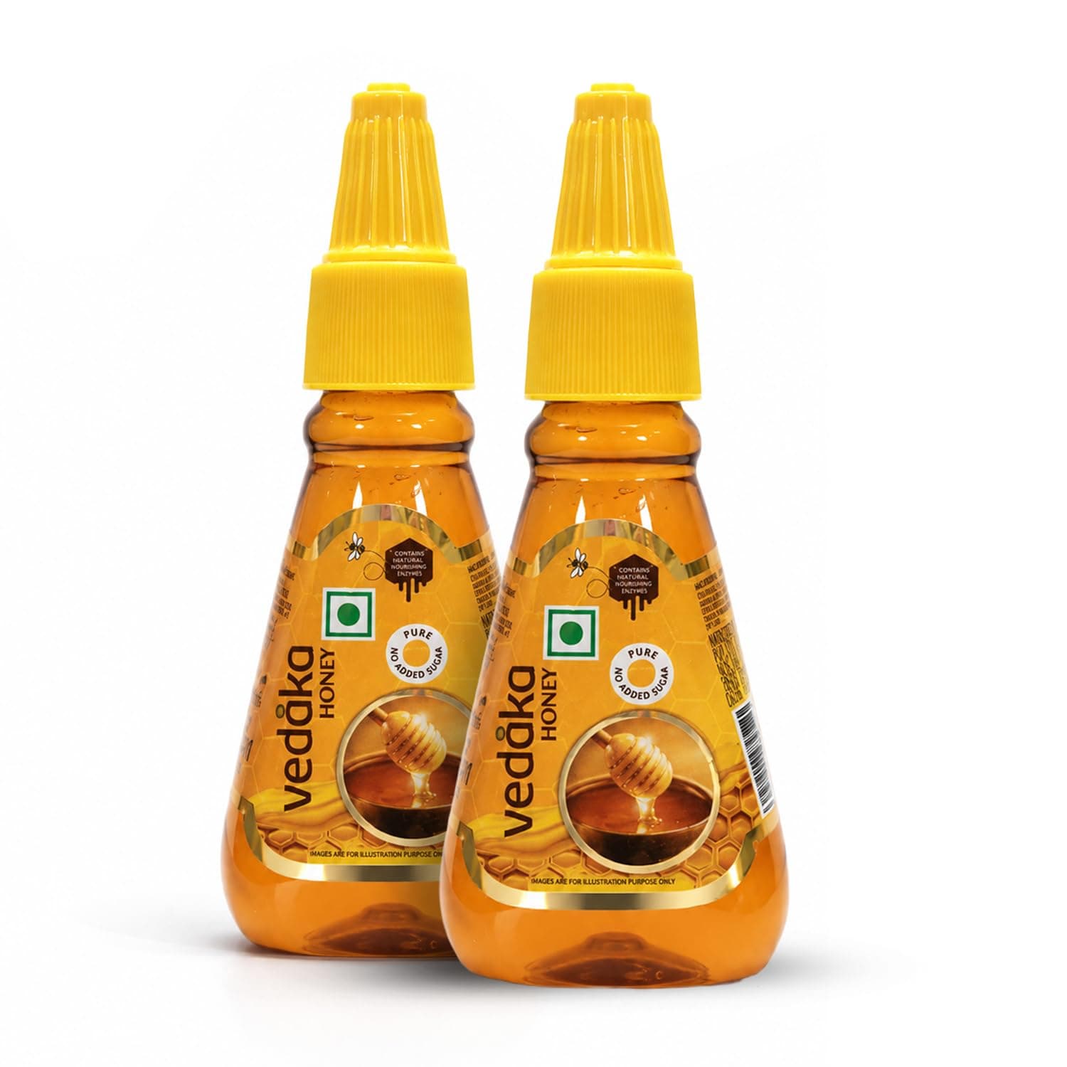Vedaka Squeezy Honey | 450 g | (225 g x Pack of 2) | No Added Sugar | Rich in Antioxidants | Source of Nutrition & Energy at ₹120 – Amazon