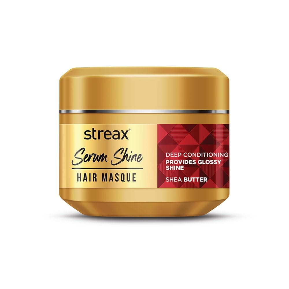 Streax Serum Shine Hair Mask for Frizzy Hair-200gm, Mask for Dry, Damaged Hair, Provides Deep Conditioning & Nourishment, Infused with Shea at ₹225 – Amazon