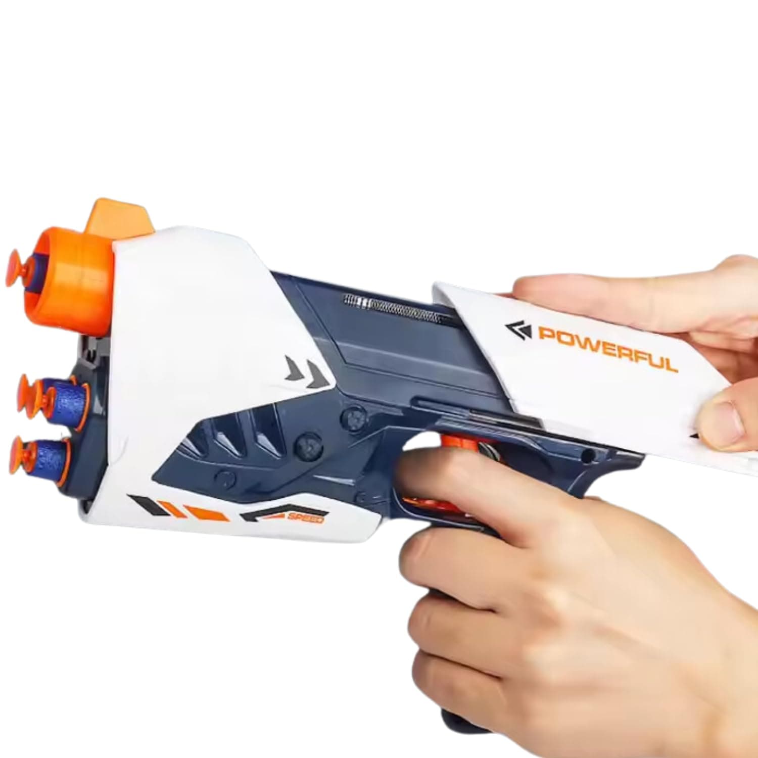 MiniSteps Blaze Storm Soft Bullet Gun Toy Includes 10 Safe Foam Darts, Action Shooting Battle Toy for Boys, Super Gun (Multicolor) at ₹143 – Amazon