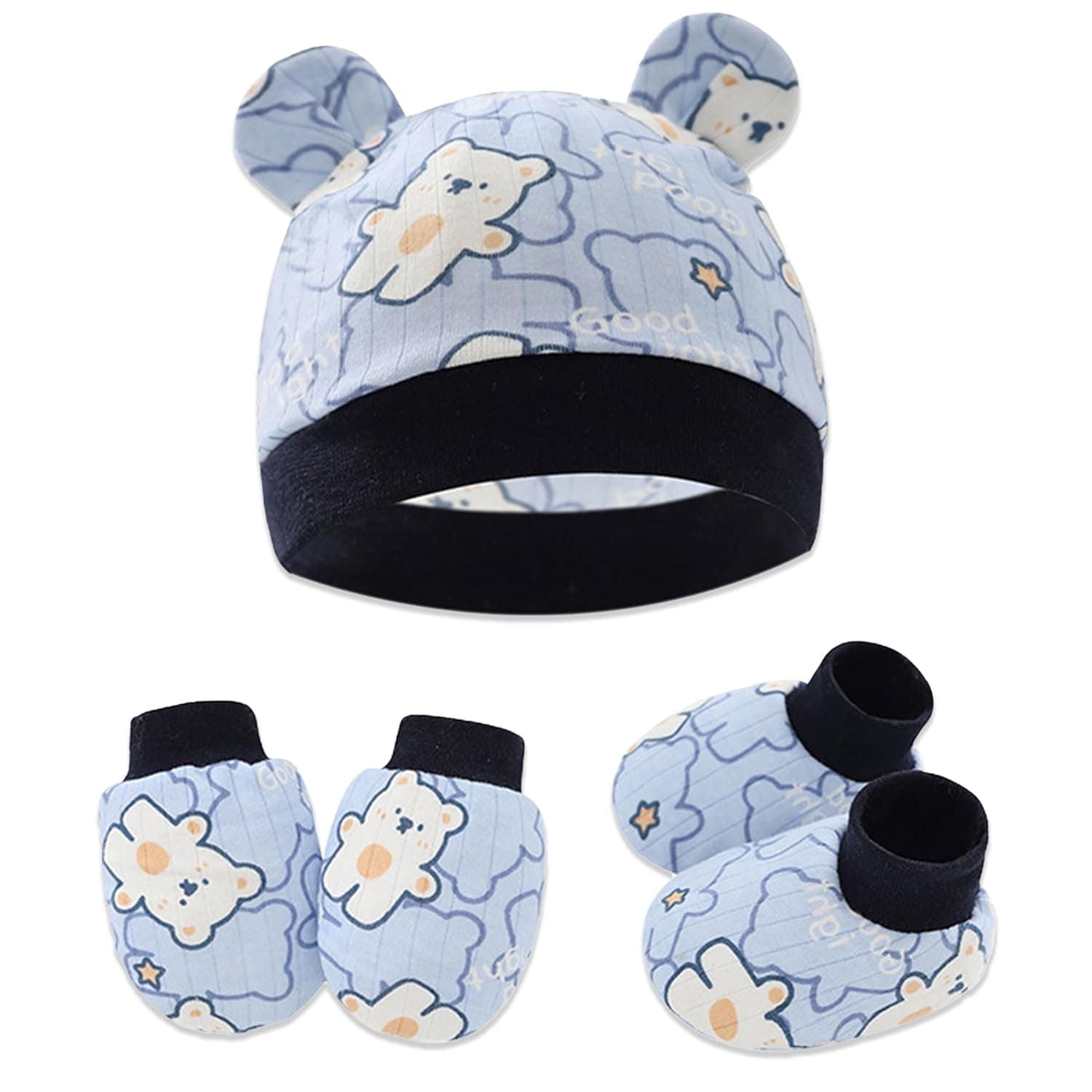 Bembika Cotton Baby Mittens Soft, Non-Slip Baby Mittens & S at ₹126 – Amazon