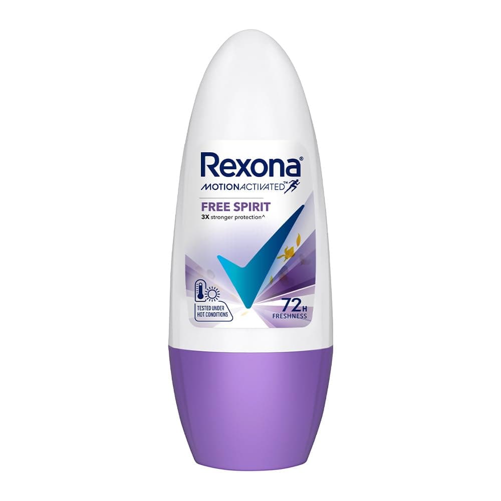 Rexona Free Spirit Roll-On Motion Activated Deodorant for Women | 72-Hour Freshness | Alcohol-Free & Gentle on Skin | 45 ML at ₹99 – Amazon