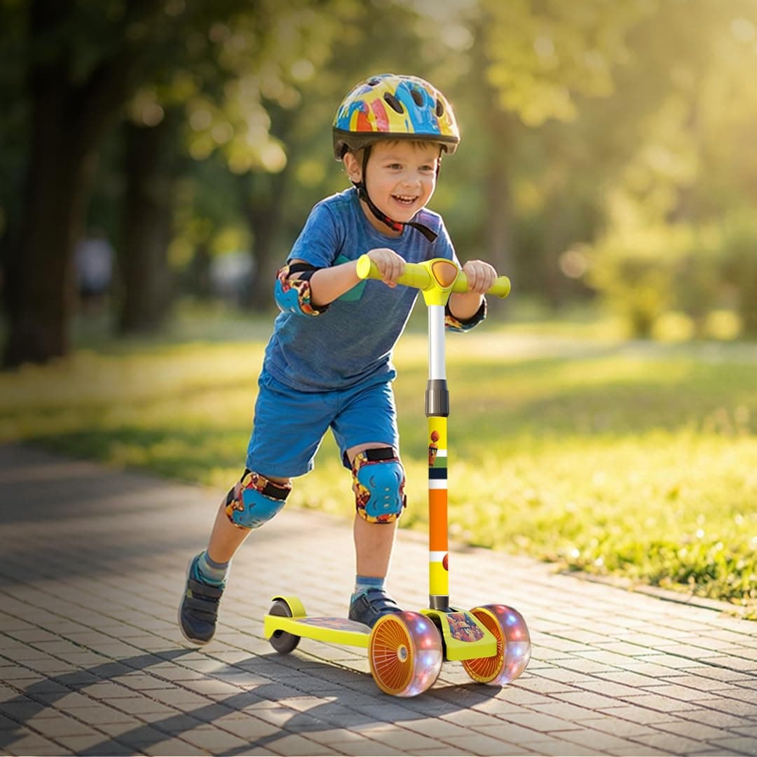 Cockatoo Little Bus Buddy Kick Scooter for Kids 2-12 Years, Kids Scooter with 40MM in PP+PU LED Wheel, 4 Adjustable Height Scooter, Upto 50 at ₹654 – Amazon