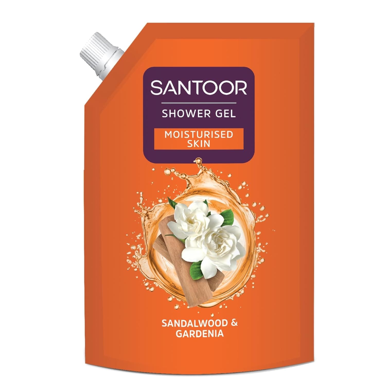SANTOOR SHOWER GEL SANDALWOOD & GARDENIA 400ml at ₹97 – Amazon