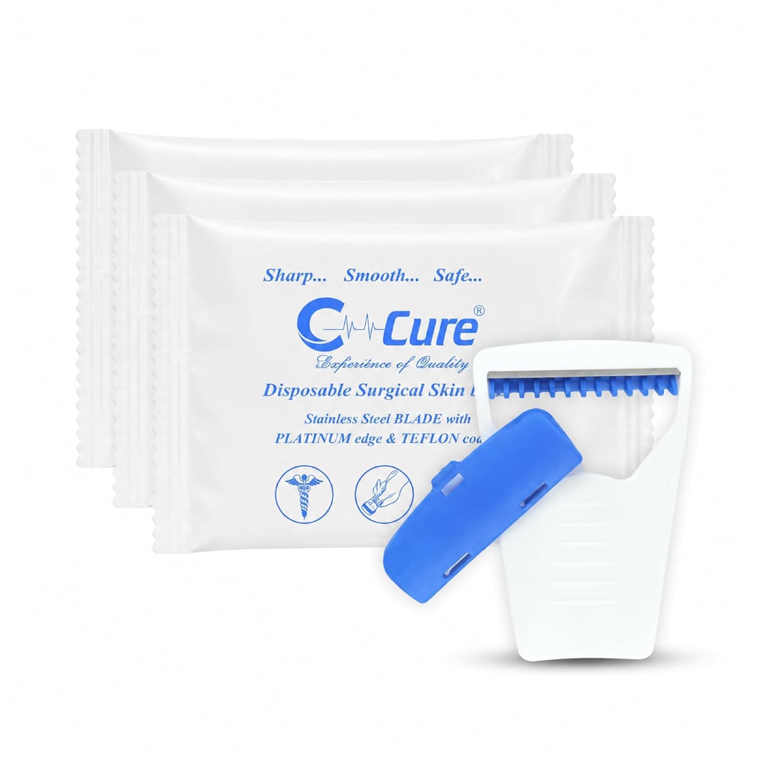 Disposable Razor For Men Pack of 3 | Surgical Skin Blade Use And Throw Shaving Razor With Safety Cap | Manual Beard And Face Grooming | Trav at ₹299 – Amazon