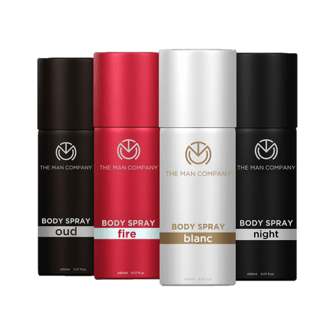 THE MAN COMPANY Blanc, Fire, Night & Oud Deodorant Set - For Men & Women at ₹164 (87% Off) – Flipkart