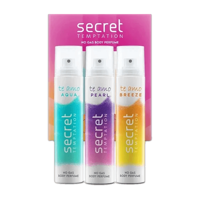 Secret Temptation Te Amo Combo (120ml x 3) Body Spray for Women